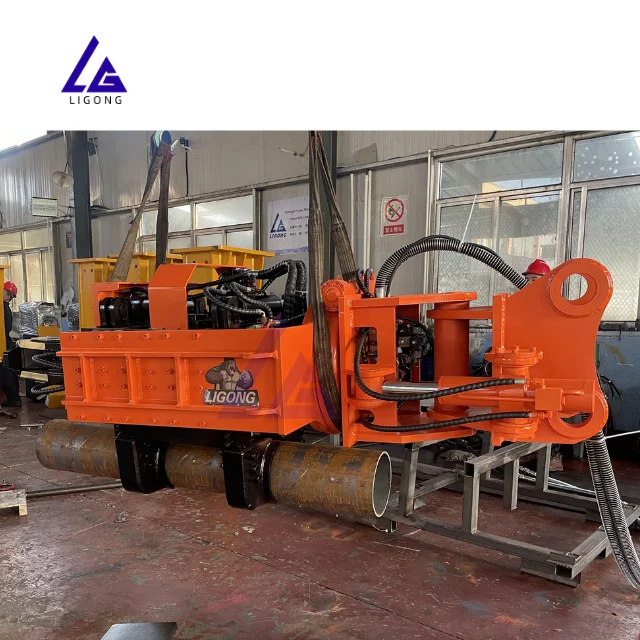 Effortless Installation With Side Grip Vibro Hammer Sheet Pile Driver Pilling solar pile with 20-30ton excavator