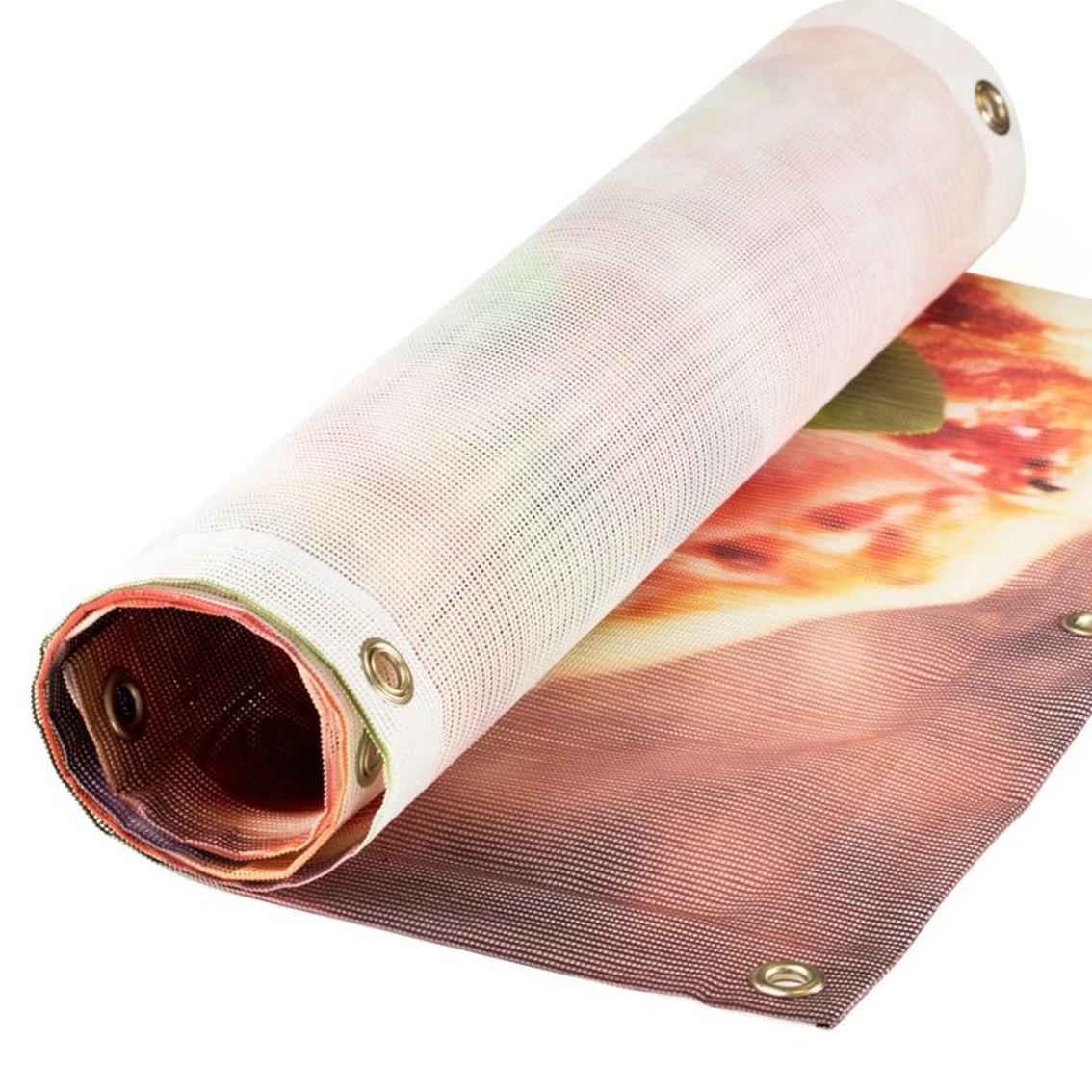 Custom design printing wall banner hanging door shape banner banner for beauty