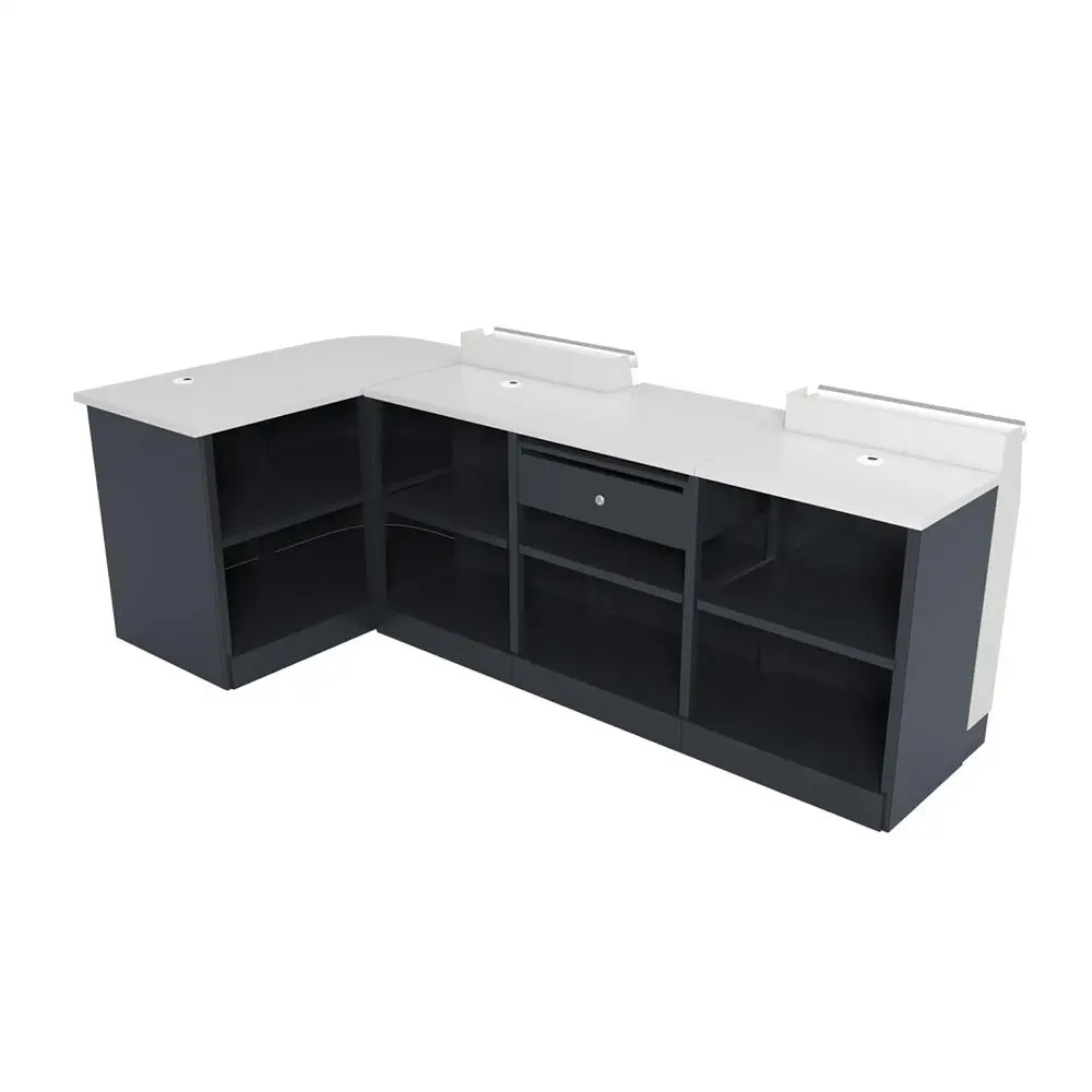 retail supermarket shop equipment wooden convenience store checkout counter