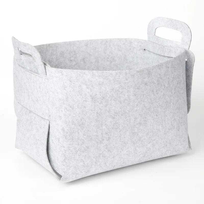 2022 Big Capacity Rpet Felt tub trug buckets daily storage Organizer decoration felt trug organizer