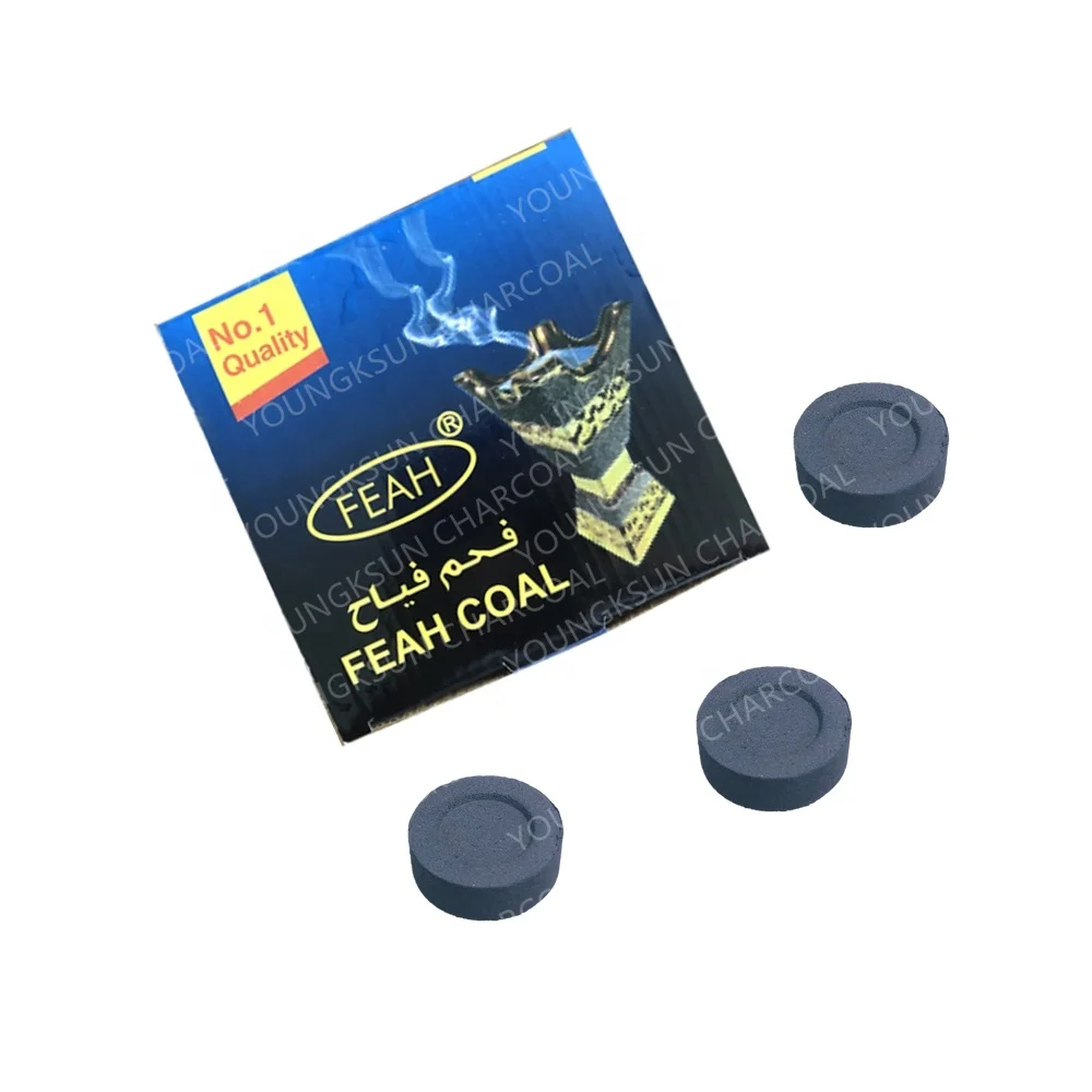 YKS Dubai instant light apple wood shisha charcoal for hookah