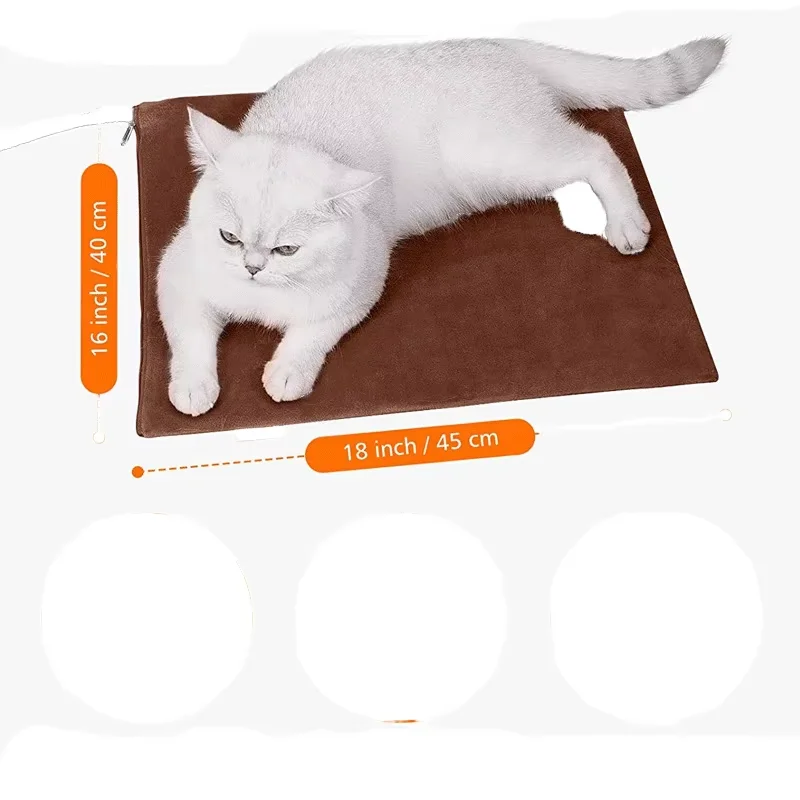 Pet heating pad, rechargeable heated pet pad, With controlled pet heating pad