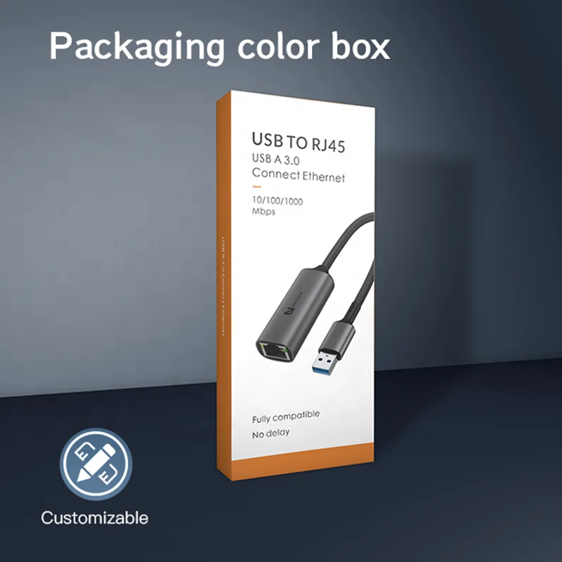 Высококачественный гигабитный сетевой адаптер USB 3 0 к RJ45 Ethernet 1000M для настольного