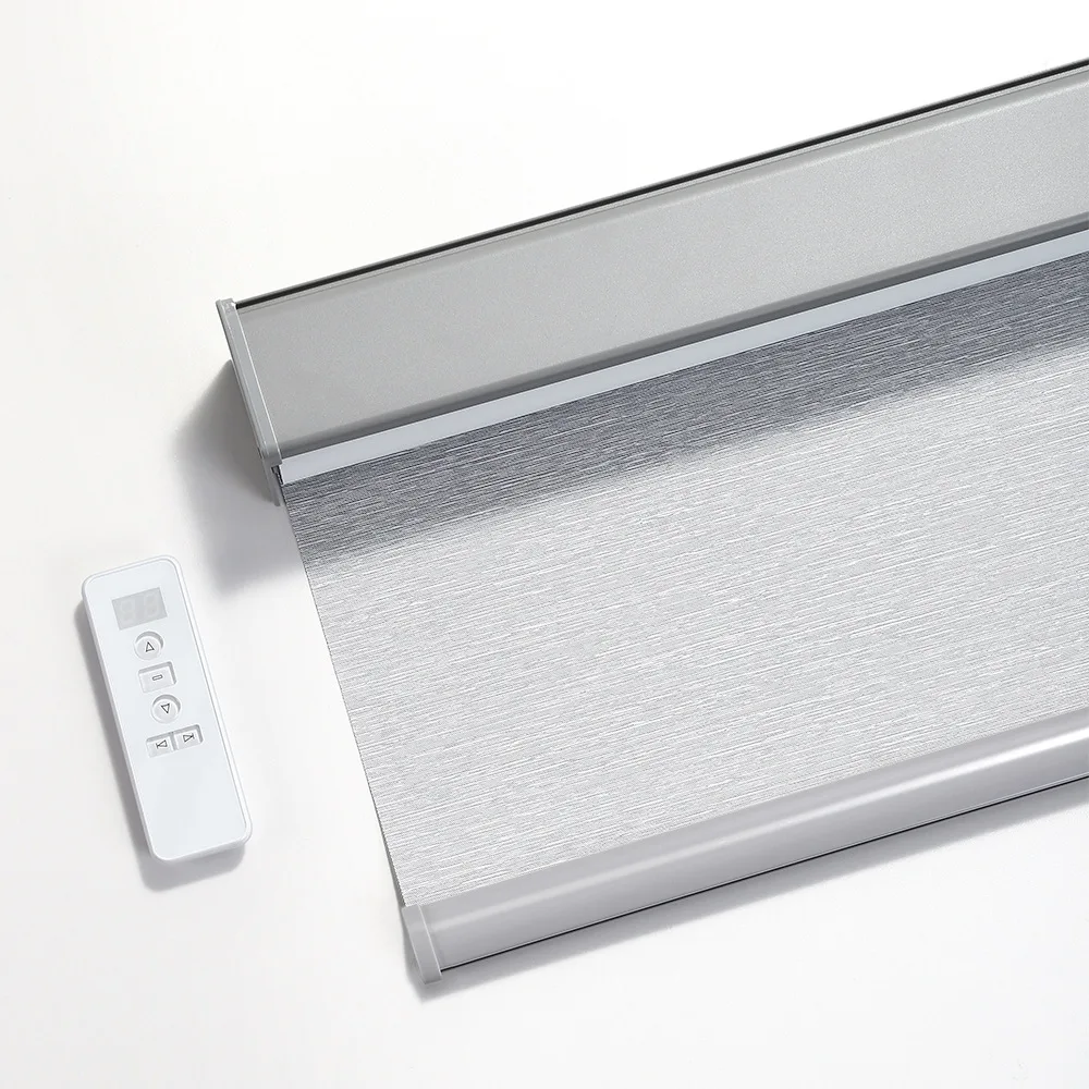 Horizontal Cordless Smart Wifi Motorized Rolling Window Curtains Automatic Roller Blinds Shades