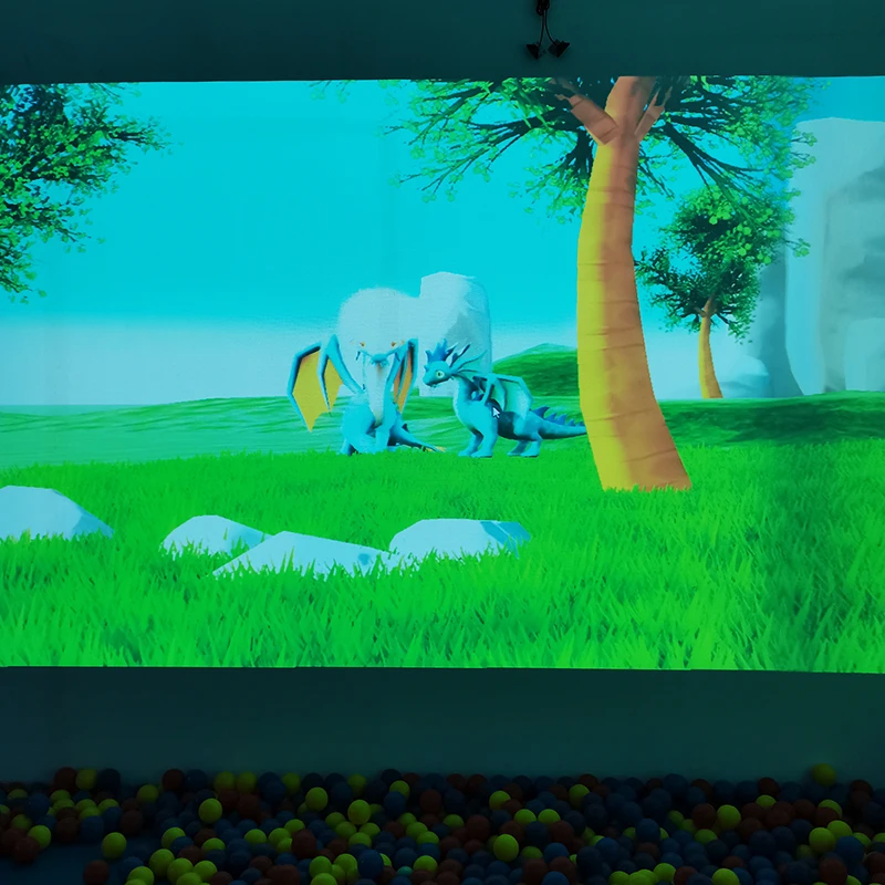 2021 новый волшебный 3d большой экран внутренний Динозавр Парк Юрского периода интерактивные Проекционные игры настенная система для детской игровой площадки