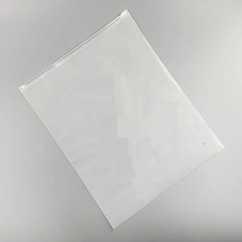 Custom Printed Logo Clothing Packaging Zipper Bag Slide ZipLock T-Shirt Underwear Cpe Frosted Matte Self Seal Plastic Zip Bags