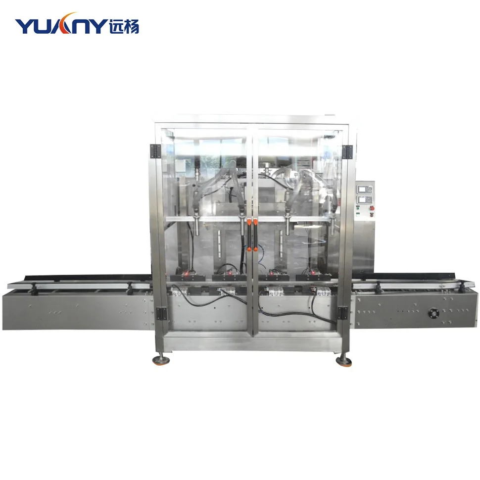 Full automatic 4 nozzles 20l liquid/engine oil/paint filling machine for cans/buckets/pails