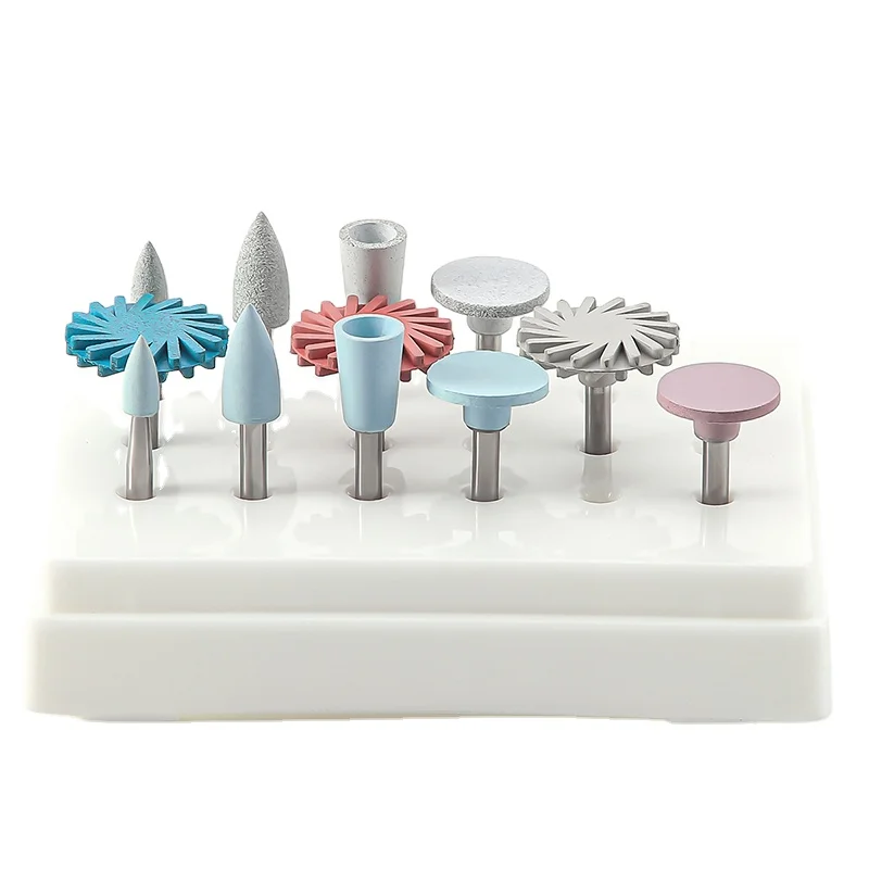 12PCS/Box High Quality Dental Composite Polishing Kit Dental Burs for contra angle handpiece