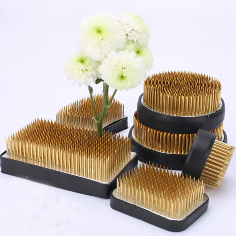 Hot Sale Japanese Style Brass Ikebana Kenzan Flower Pin Frog for Household Flower Arrangement