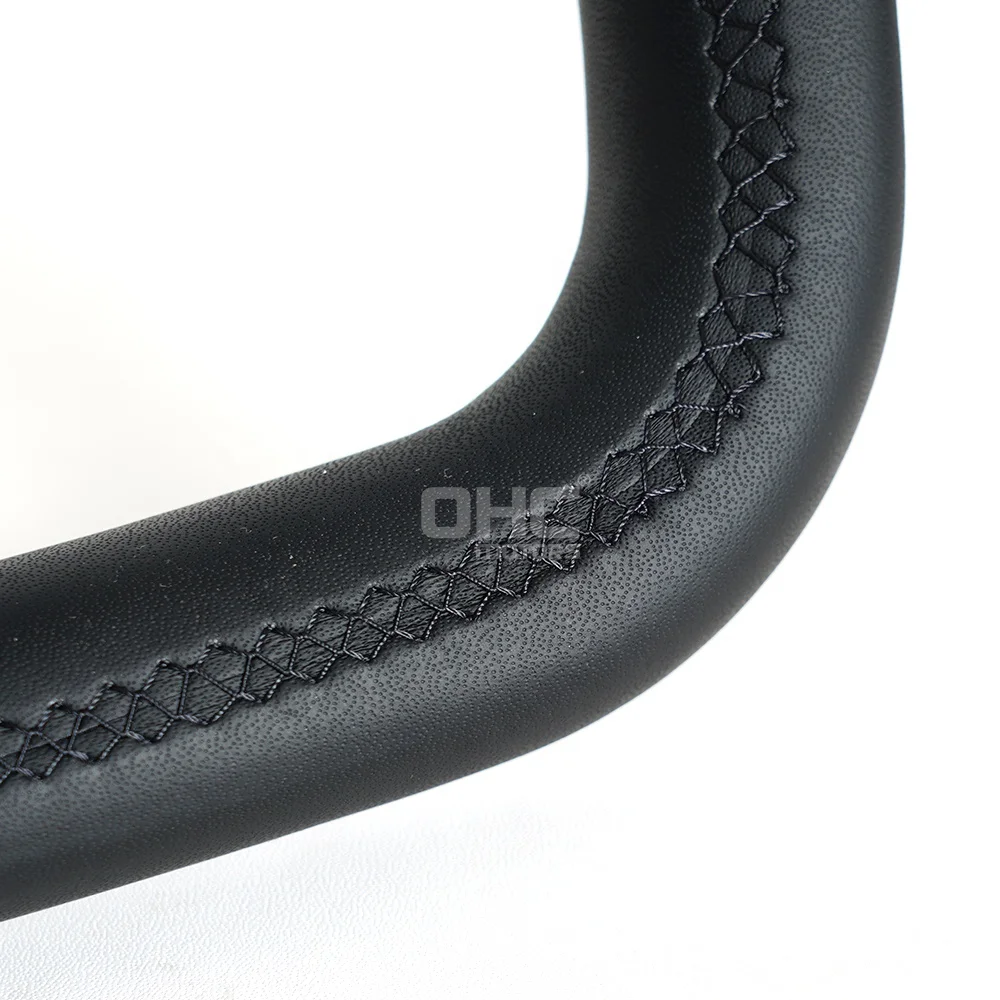 US Warehouse Black Smooth Leather Steering Wheel For Tesla Yoke Model 3 Steering Wheel With Heated 2016 2018 2019 2020 2021 2022