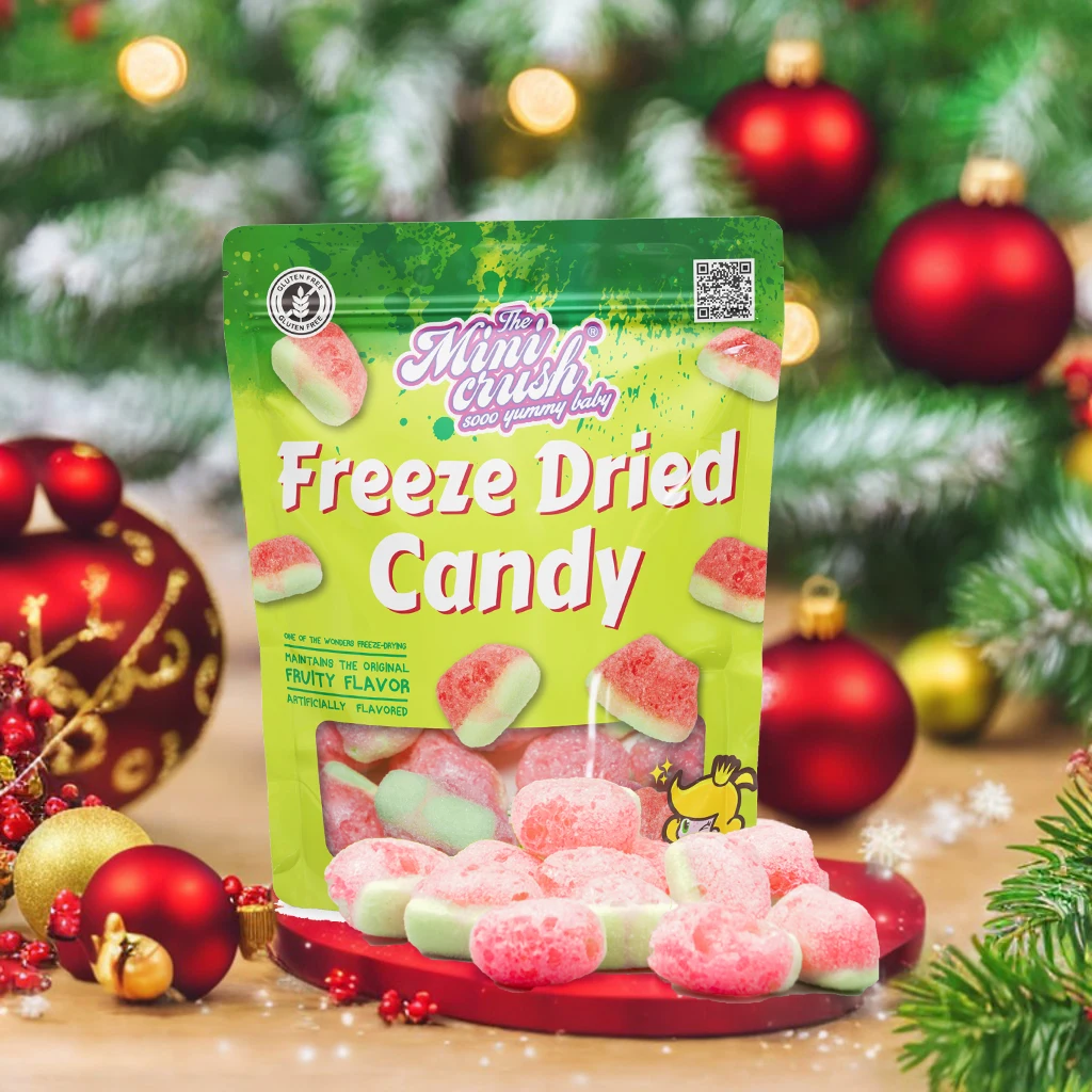 Freeze Dried Watermelon Gummy Candy Christmas Candy Snacks and Sweets