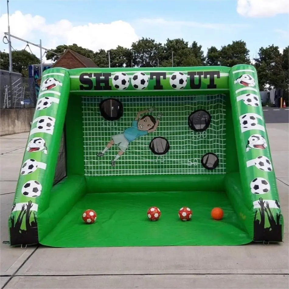 inflatable shooting game goal shooting target slap shot air hockey rink for party rentals inflatable carnival games