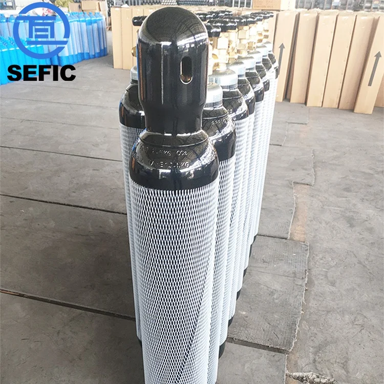 Tped Iso Certificate 10l 150bar Refillable Empty High-Quality Steel Tped CO2 Gas Cylinder For Asia Market