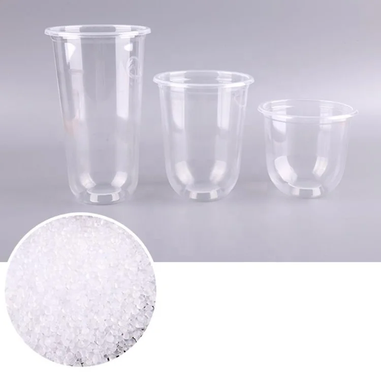Customized Logo 95mm Clear Disposable Plastic U Cup Boba Bubble Milk Tea Cup