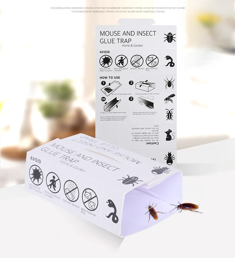 DD2509  Strong Adhesive Paperboard Killing Mice Pre Baited Sticky Rat Mouse Glue Trap for Mice and Rats
