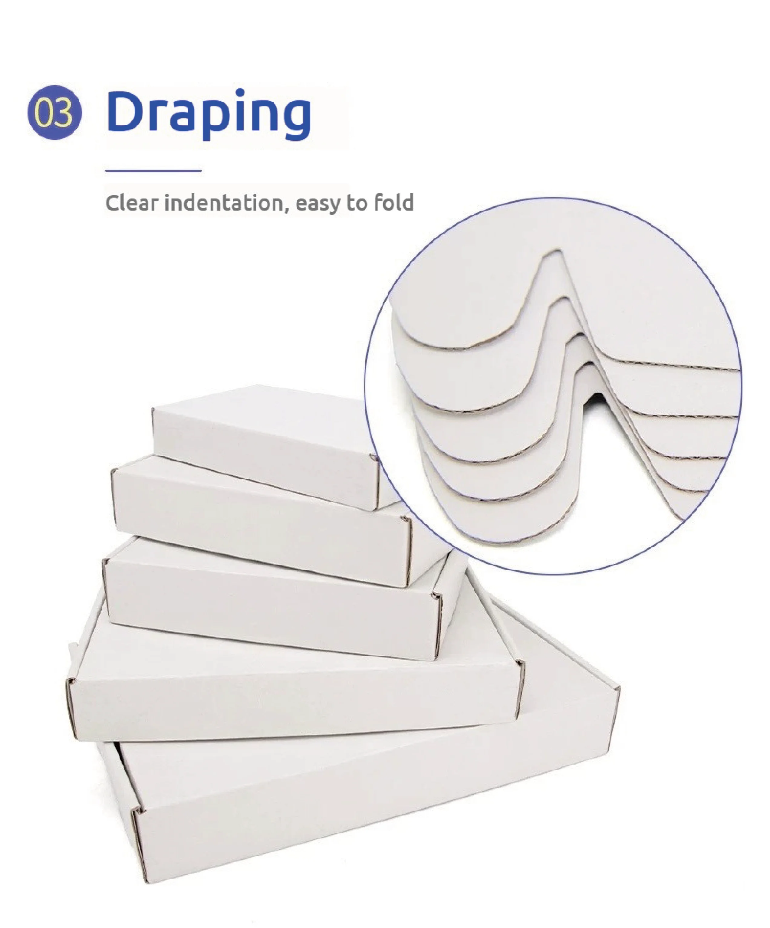 In Stock Cheap Custom Made White Small Custom Logo Clothing Corrugated Paper Mailer Shipping Boxes