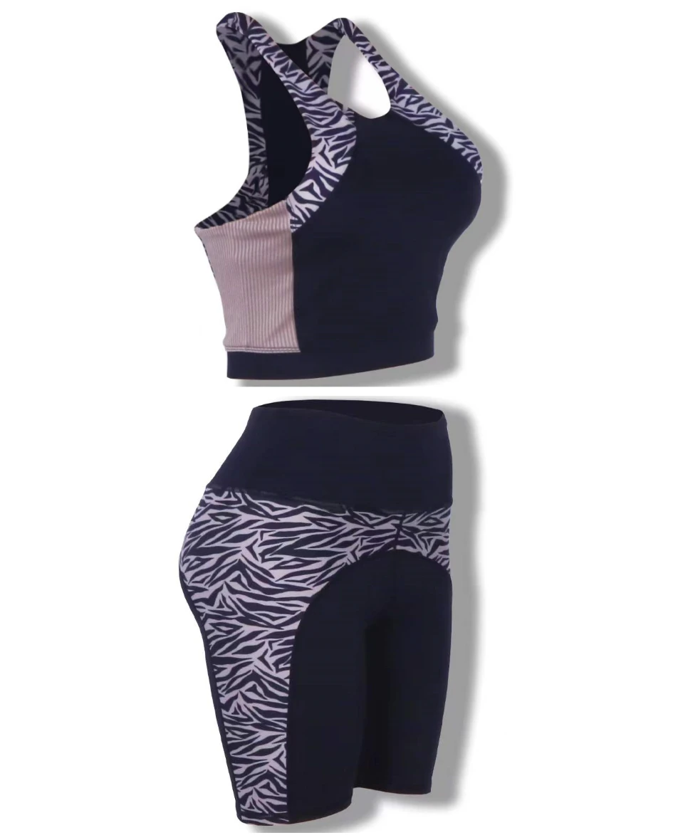 NVGTN Supplier Wholesale Women Yoga Shorts Running Gym Workout  zebra Sublimated Yoga Shorts Spandex Short Pants