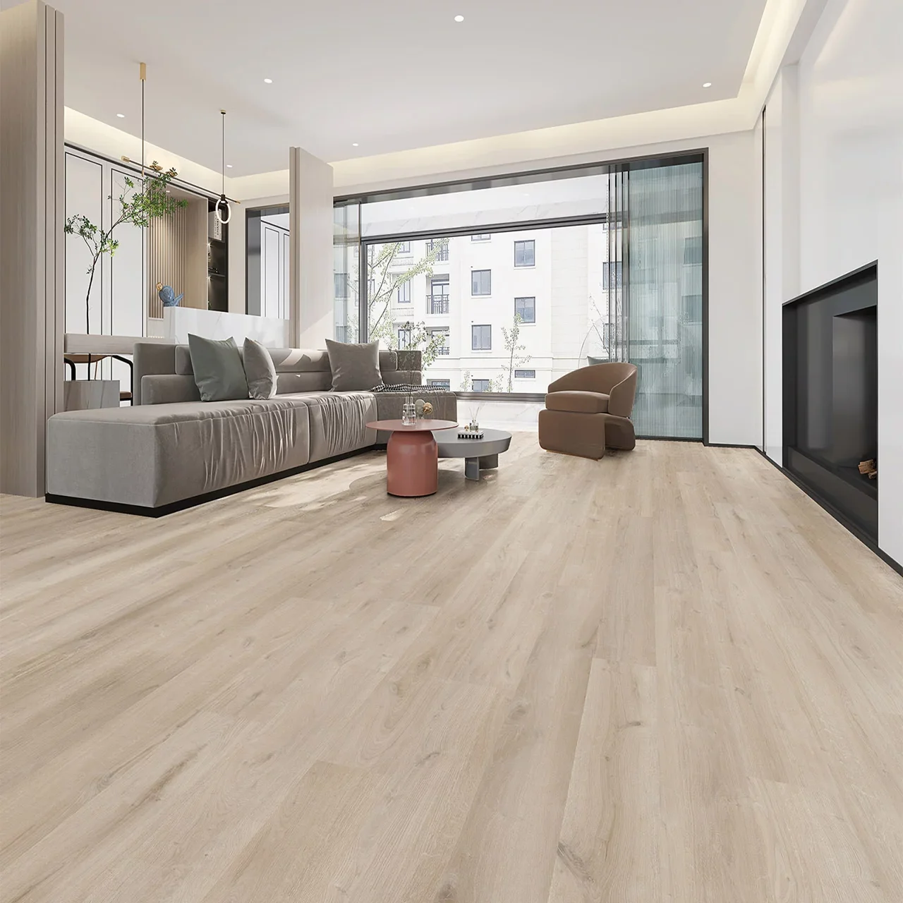 Interior 20Mil Wear Layer Rigid Core Vinyl Plank Plastic Waterproof Luxury SPC Vinyl Click Flooring