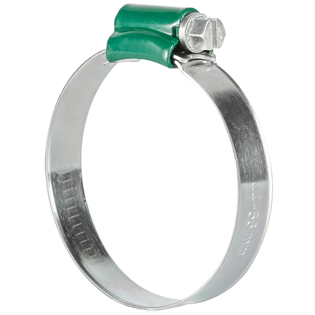 High quality W2 Inner side toothless british type hose clamp with color housing