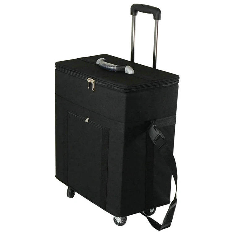 Customized High-end Oxford Cloth Optical Glasses Suitcase Large Capacity Eyewear Display Box Durable Glasses Trolley Case