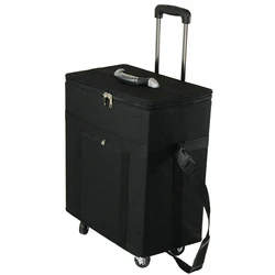 Customized High-end Oxford Cloth Optical Glasses Suitcase Large Capacity Eyewear Display Box Durable Glasses Trolley Case