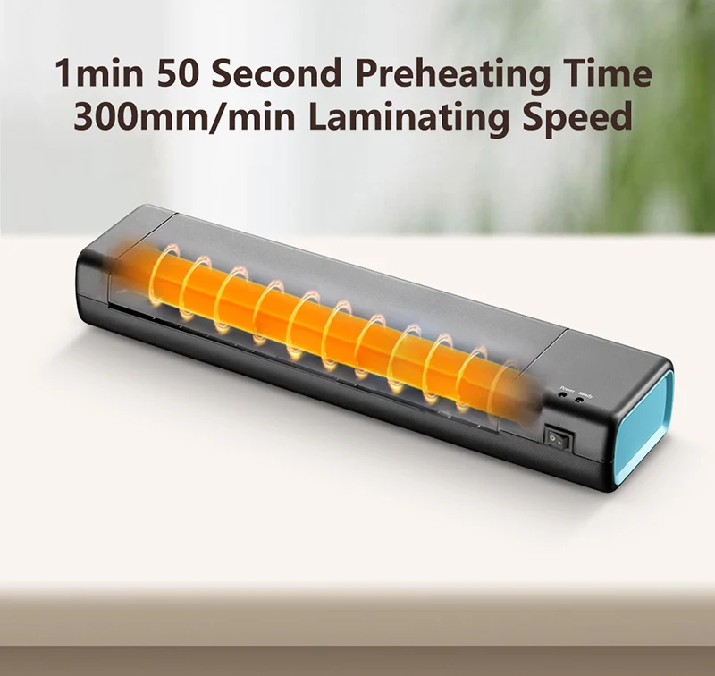 XL360 Small 330mm OEM A3 A4 Plastic Heated Roll Laminator Office Laminating Machine with Manual Table Pouch Hot Cold Lamination