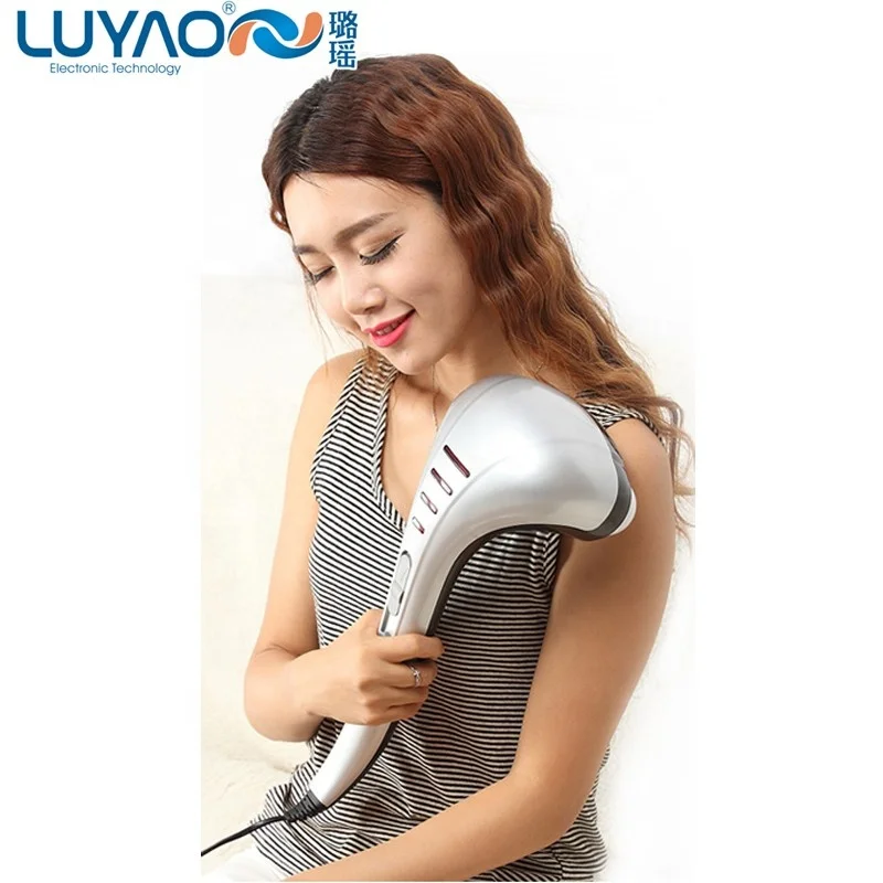 
Double head electric full body pain relief deep tissue percussion therapeutc massage hammer electric tapping machine for muscle 