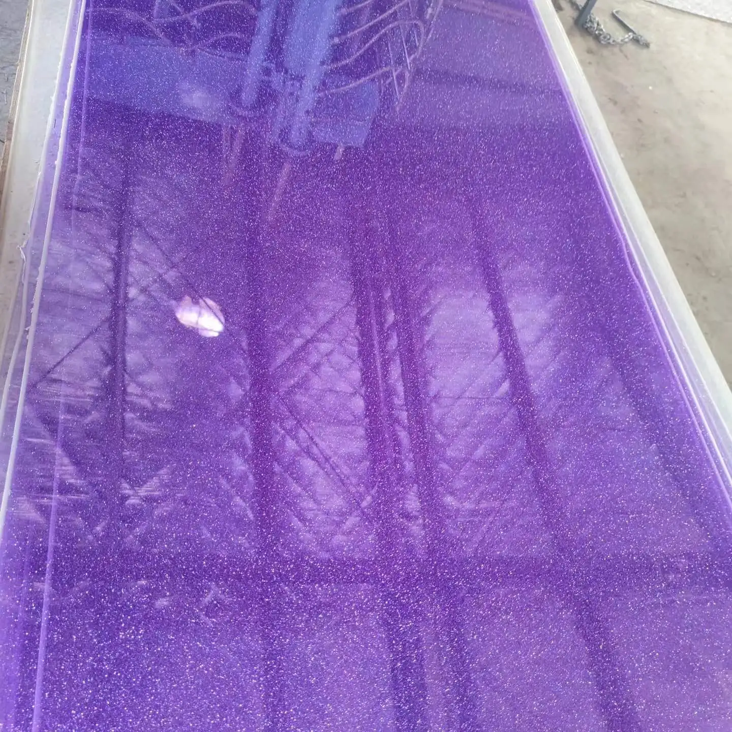 3mm 1220x2440mm purple cast glitter acrylic sheets for furniture home decoration laser cut acrylic sheet