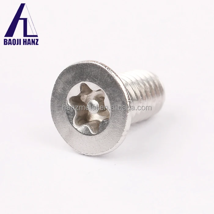 titanium m3 10mm torx countersunk screw colored