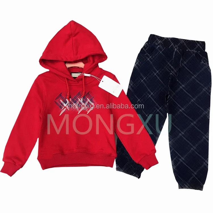 new product Designer Kids Clothes Famous Brand Luxury Boy And Girls Winter Outfits Zip Up 2 Piece Jogging Suit Tracksuit Sets