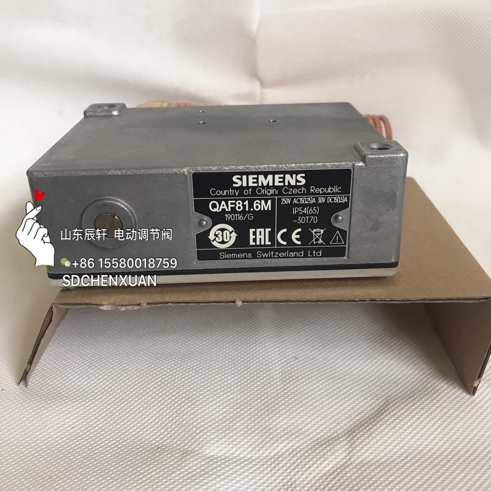 Frost Units QAF81.3 QAF81.6 QAF81.6M  For Air Temperature Monitoring QAF81