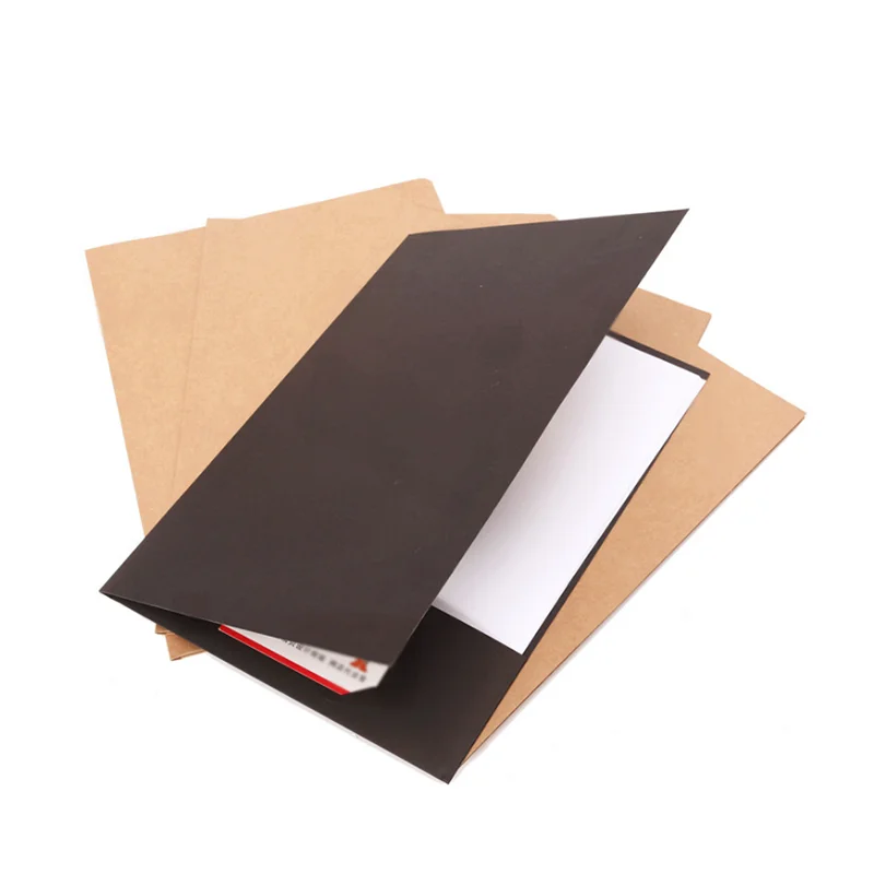 Pocket Folder Office Paper Presentation Document File Folder Promotional Custom Logo A4 Customized Logo Offset Printing Yeardays