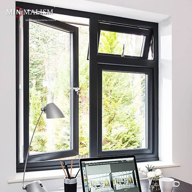 Thermal Break Aluminum Windows Double Glazing French Window Triple Glazed Casement House Windows