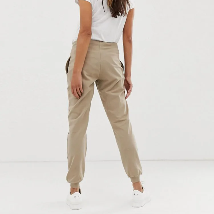 Drawstring elastic maternity jogger pants winter