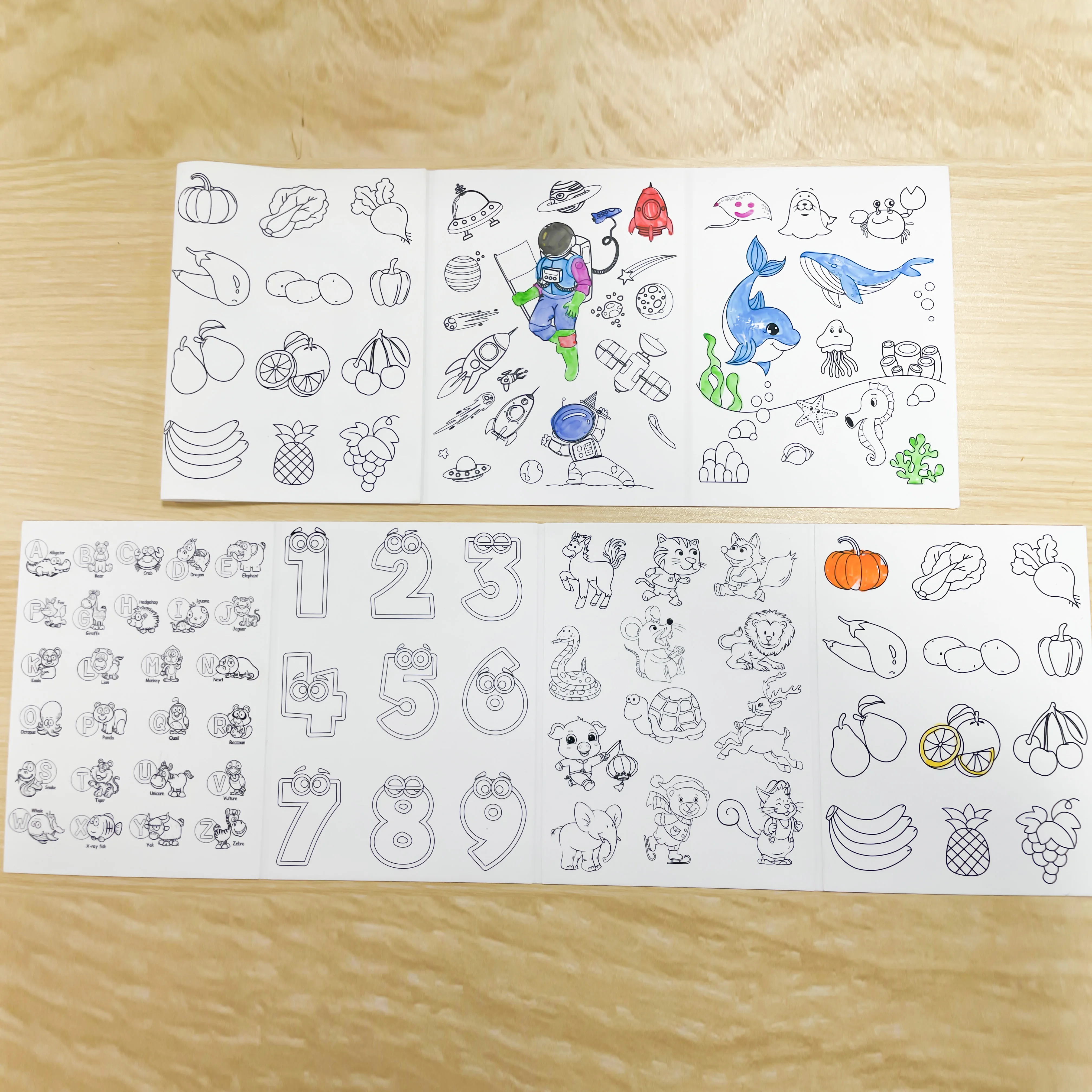 Eco-friendly washable foldable silicone colouring craft mat safety  placemat to colour again and again for kids