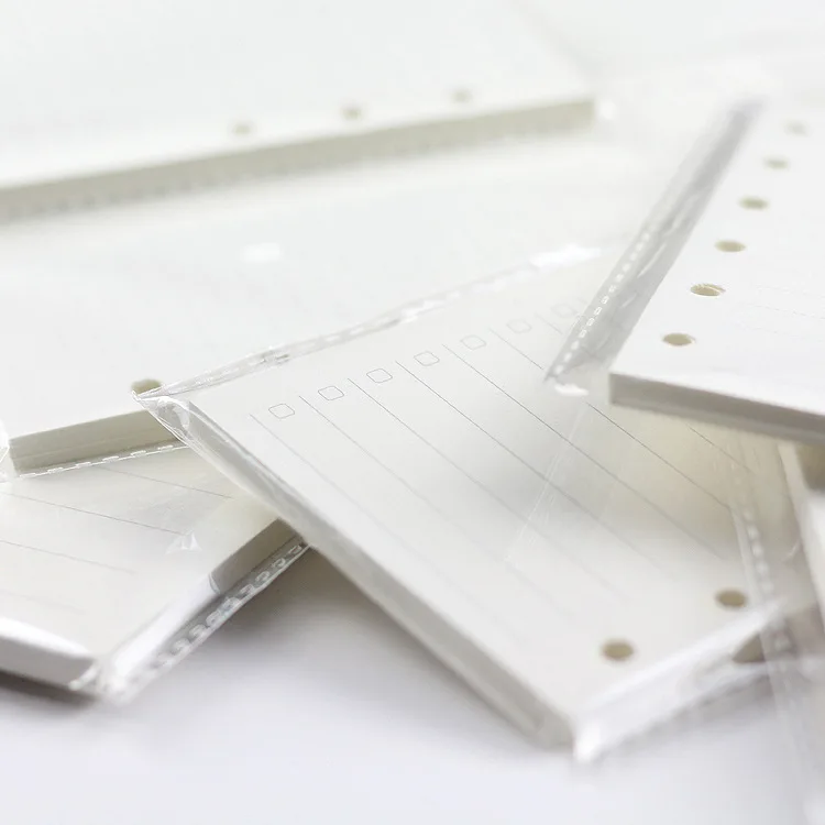 School stationery supplies A5 A6 replaceable naked coil notebook filling paper office notebook interior page wholesale