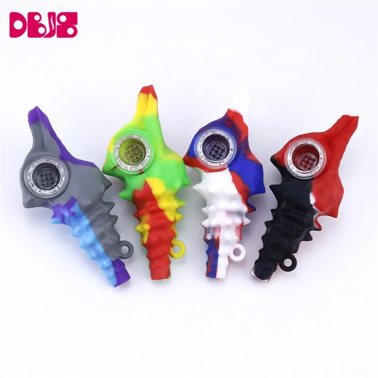 
Wholesale Custom Portable Glass Bowl Conch Silicone Pipes Weed Accessories Crack Tobacco Smoking Pipes for Sale 