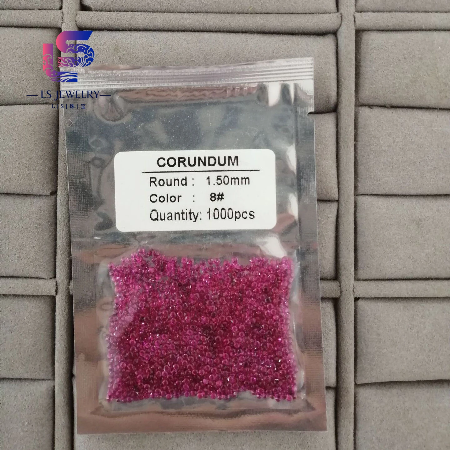 Stone Ruby Sapphire Synthetic 1.5mm High Quality Wholesale Round Cut Corundum For Package Sale