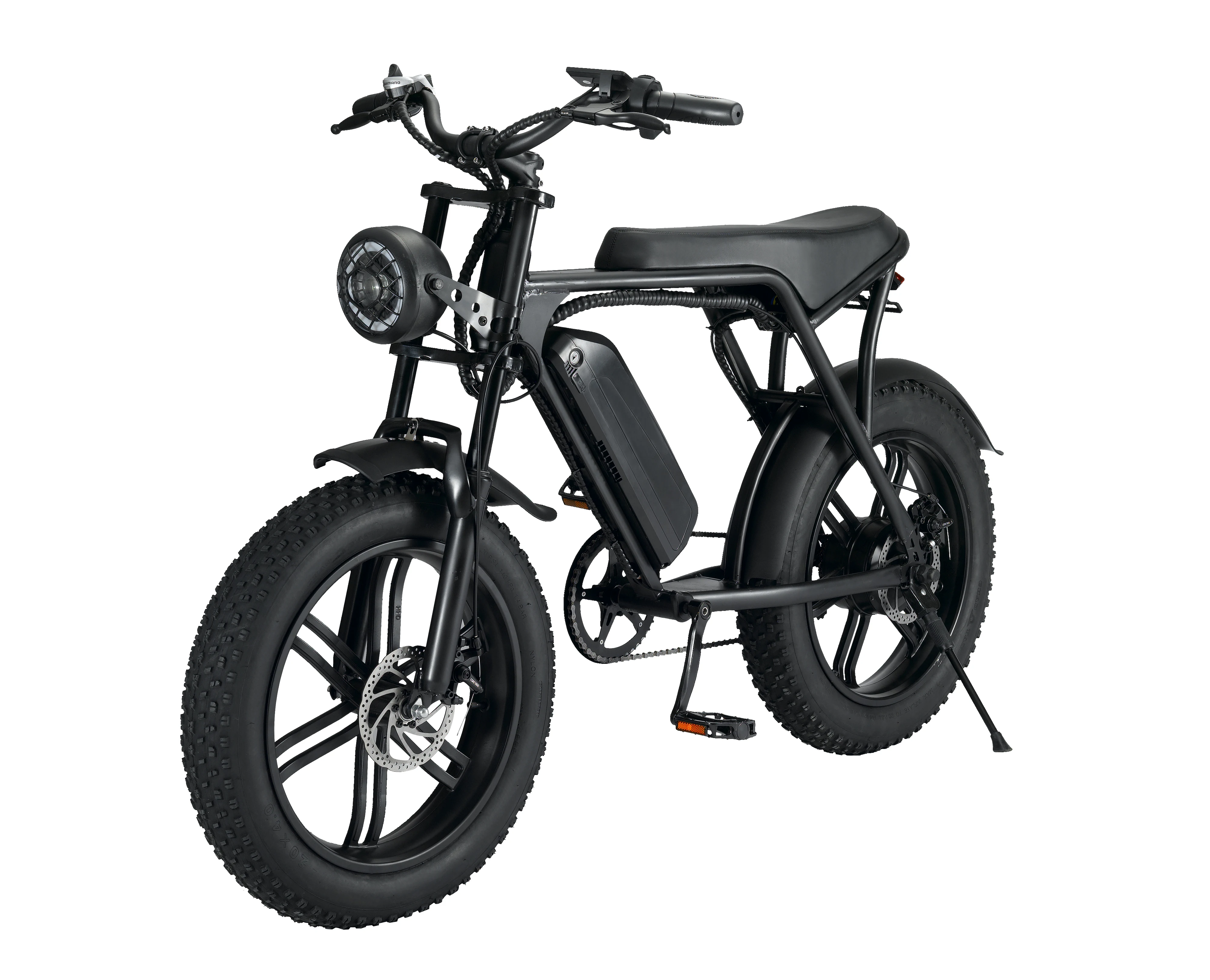 Electric bike ouxi v8  bicycle electric electric scooter wide wheel one seat single ridingrange mile 50km