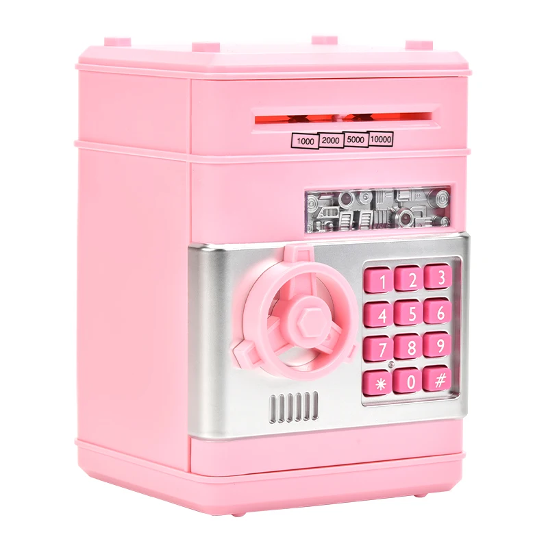 piggy bank for girls boys banknote and coin storage automatic banknote winding cryptographic piggy bank-best gift for kids