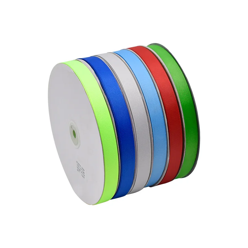 Hanfan Factory 1.5cm Grosgrain Ribbon Customized Ribbon Printing With Flower Packaging Ribbon