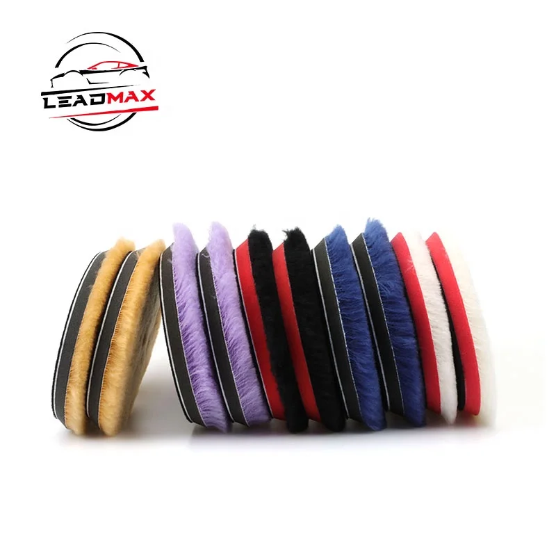 Quality 100%  5 Inch wool polishing pad/wool buffing pad for Car Beauty