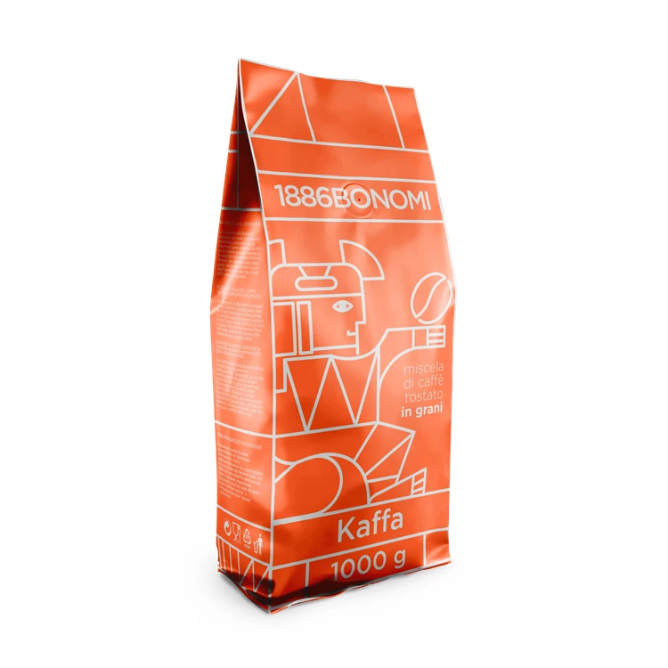Кофейные зерна Kaffa BONOMI 1 кг, кофейные зерна среднего размера, жареные зерна, кофе эспрессо