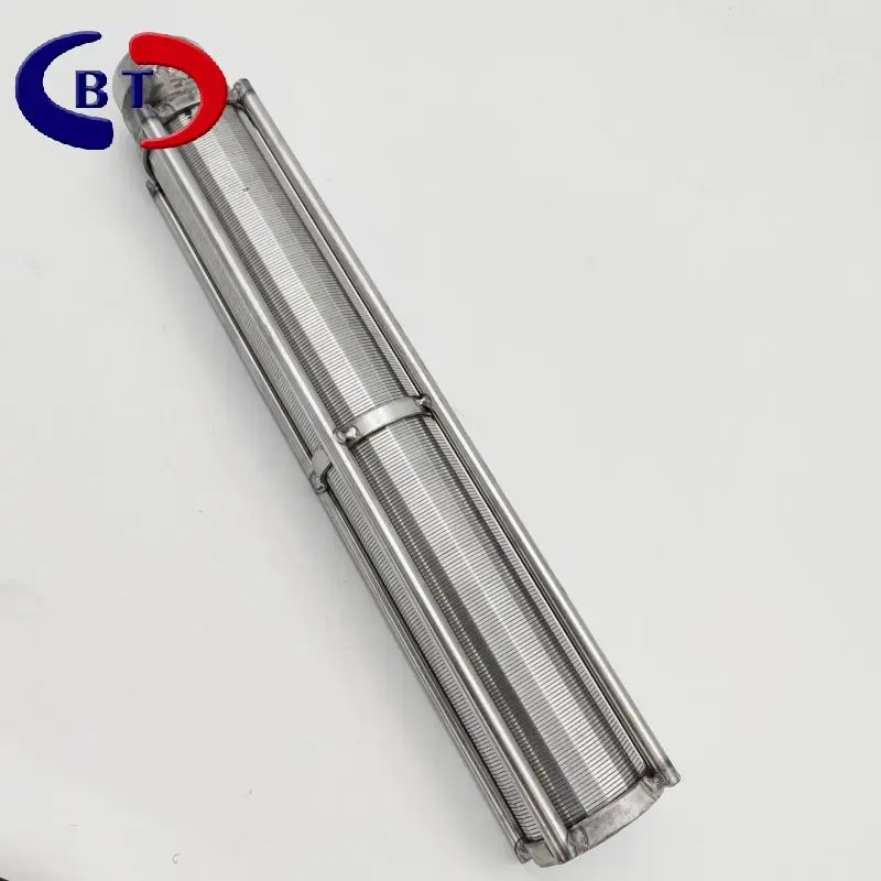 Baitong High quality manufacturers Professional product 600 micron Wedge wire winding screen pipe for hot sale