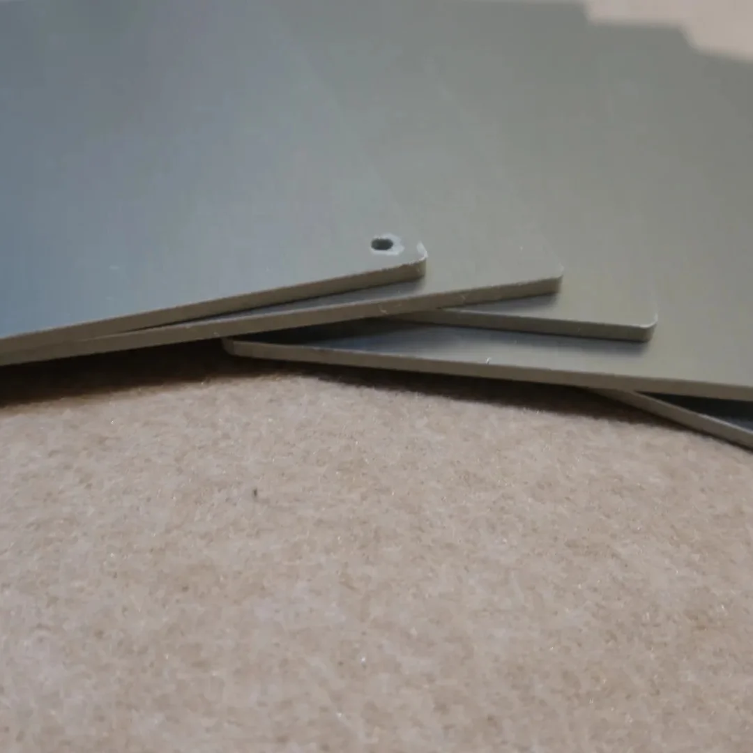 Simple technology sense aluminum color PVDF 4mm ACM aluminum composite board/white core/fire board