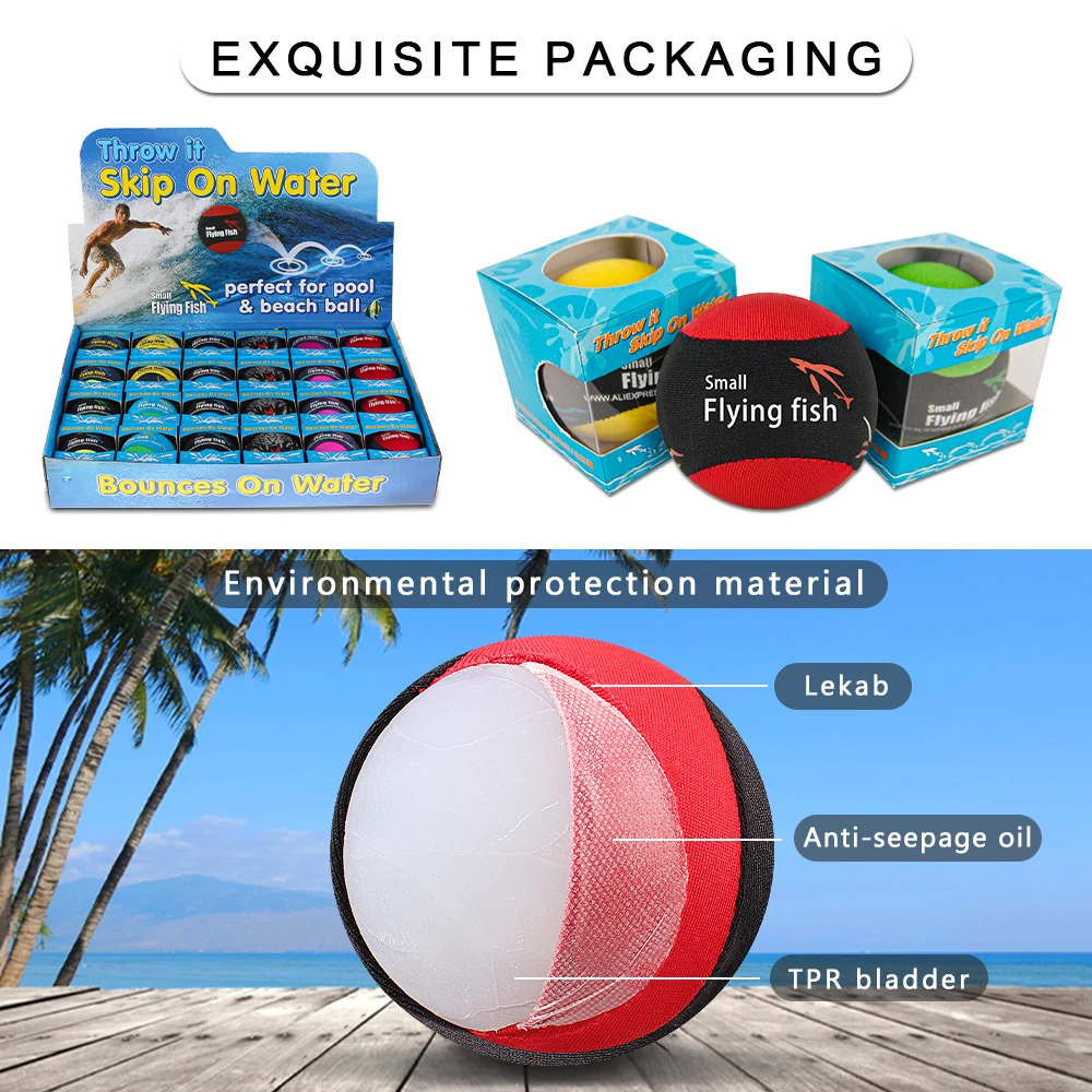 Factory Direct Sale Children Toy Waterproof TPR Material Multicolor Reusable Water Balls Custom Silent Water Bouncer Ball