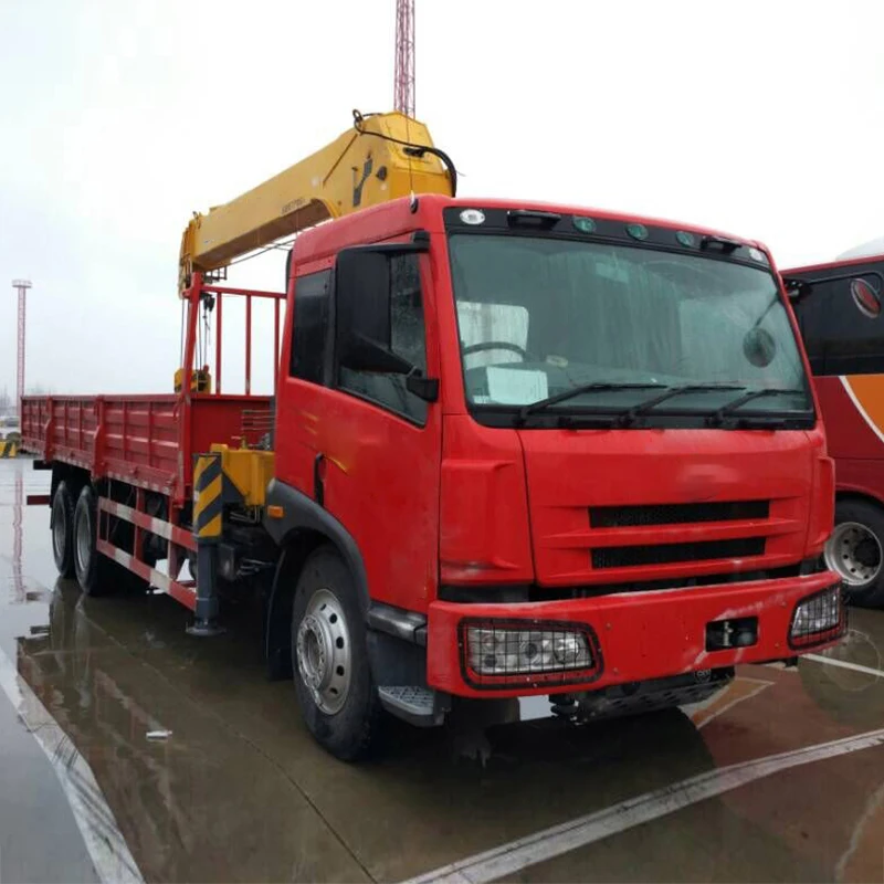 10 ton Telescopic Arm Trailer with Crane Price SQ10SK3Q Truck Mounted Crane