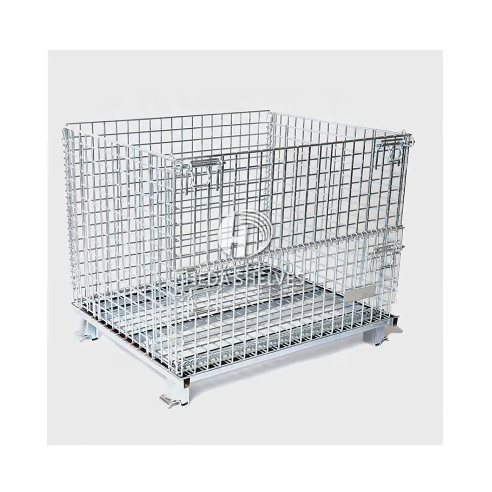 Warehouse Wire Mesh Storage Cage With Cheap Price