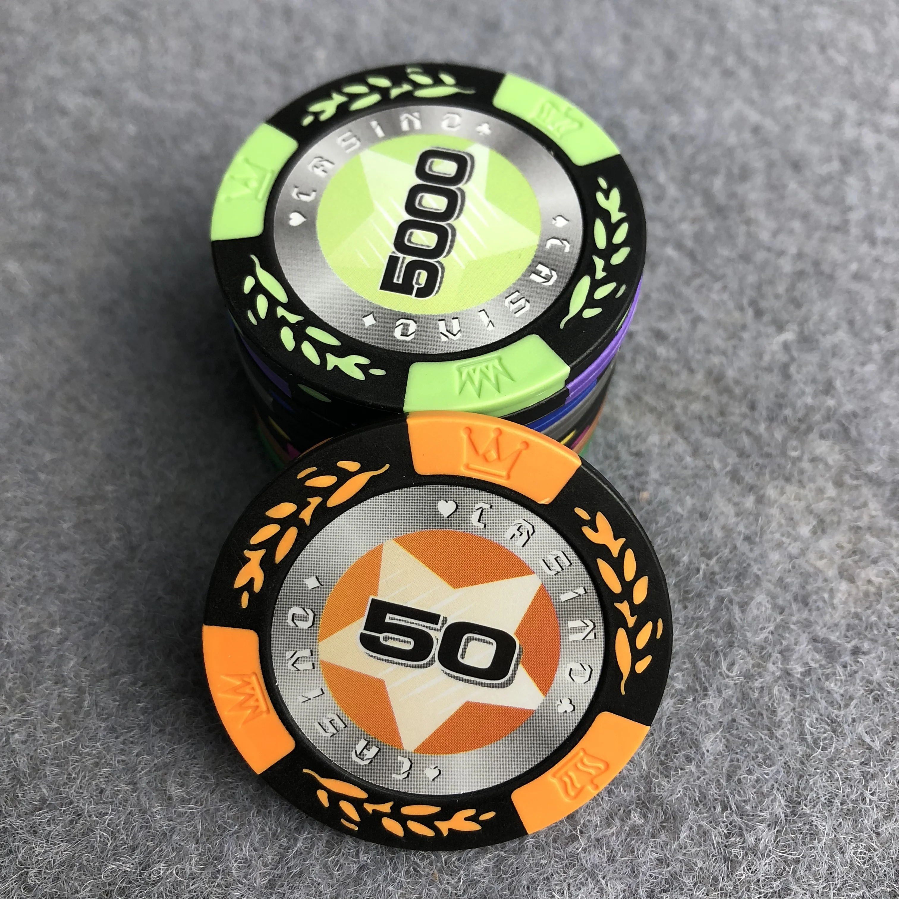 rectangle poker chips
