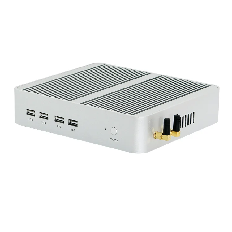8th Gen I3 8145U 3.9GHz Fanless Mini PC UHD Graphics Gaming Desktop X86 Low Power Small Thin Client Linux Computer All-In-One PC